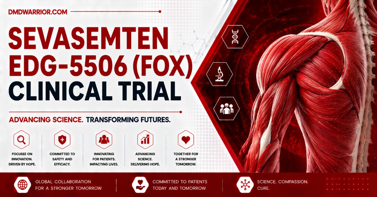 Ensayo clínico FOX Sevasemten (EDG-5506) para la distrofia muscular de Duchenne después de la terapia génica