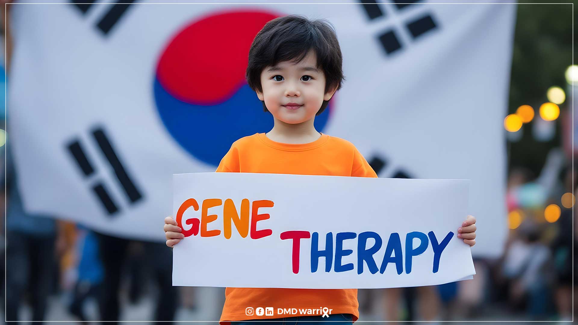 Terapia génica para niños en Corea del Sur Un padre camina 740 km por su hija con distrofia muscular de Duchenne en Corea del Sur para recibir terapia genética Elevidys