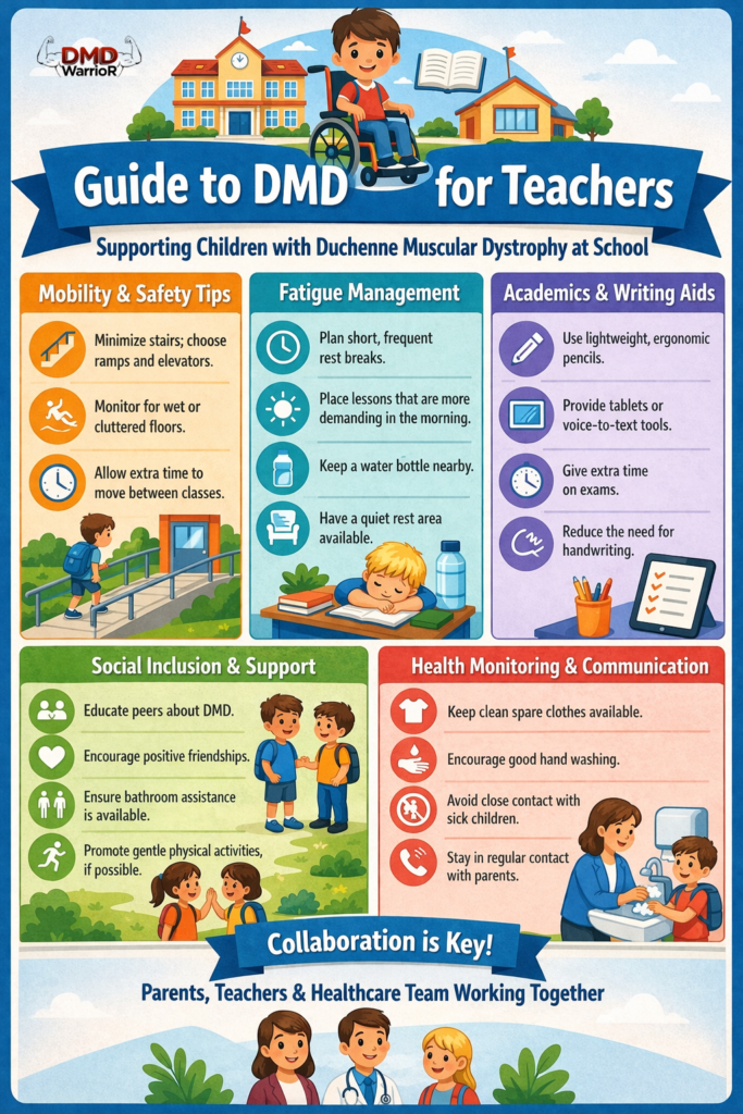 Guide to DMD for Parents and Teachers at School: A Complete Guide for Safety, Learning, Friendship and Inclusion 1 Duchenne Muscular Dystrophy Guide for Teachers and Parents