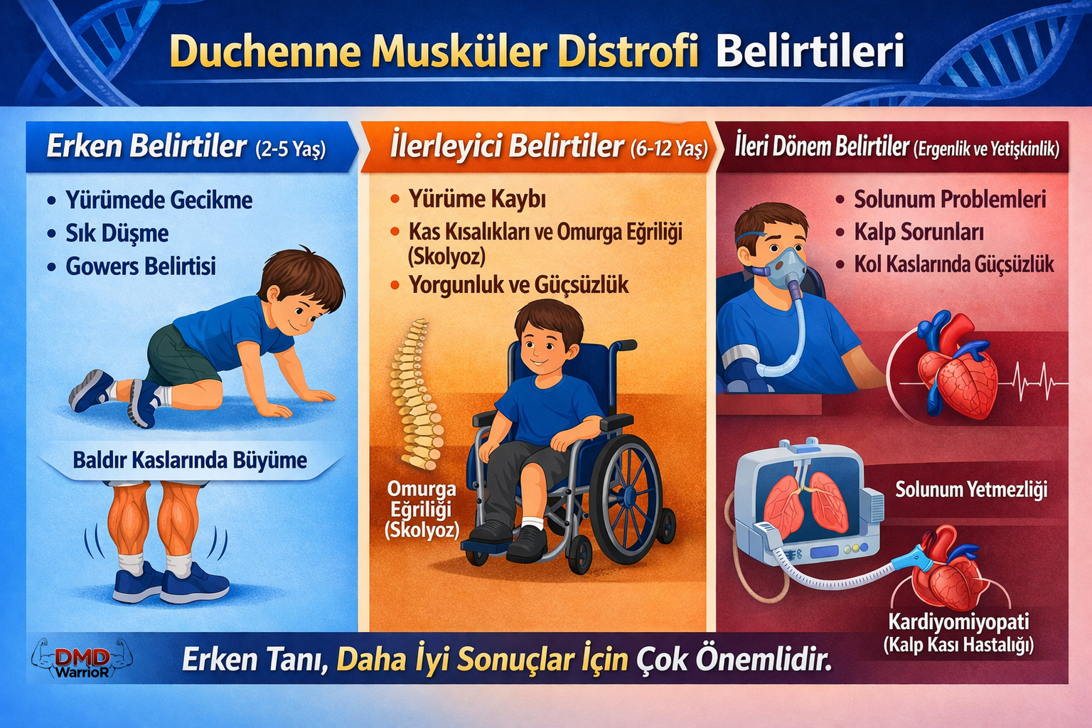 Duchenne Kas Distrofisinin Her Ebeveynin Bugün Bilmesi Gereken 6 Erken Belirtisi 2 Duchenne Kas Distrofisi (DMD) Belirtileri