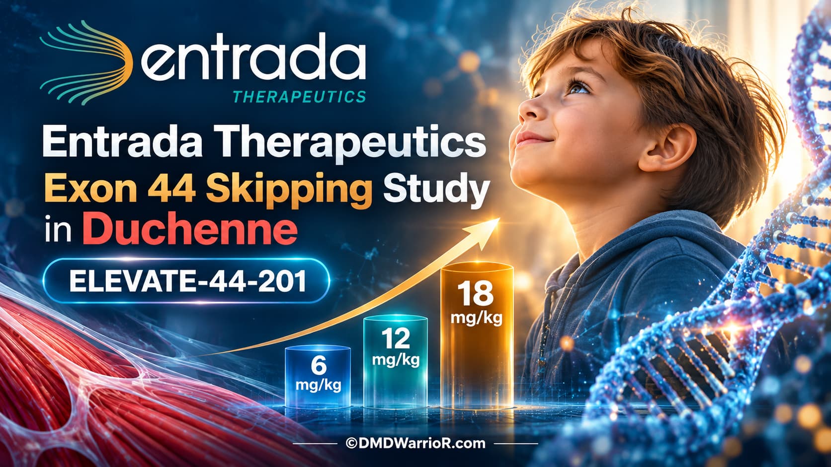 Entrada Therapeutics Exon 44 Skipping Study in Duchenne Entrada Therapeutics ELEVATE-44-201 Exon 44 Skipping Study for Duchenne muscular dystrophy
